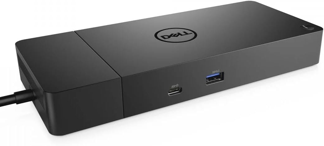 Dell WD19S Docking Station Bundle with USB-C and Dual Monitor Support - Complete Package Includes Dell WD19S Dock, 180W Power Adapter, Thunderbolt 3 & Ethernet Cable, Microfiber Cloth (Renewed)
