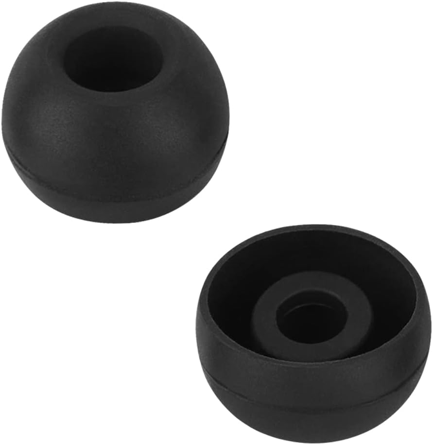 Earbud Tips Replacement - 9 Pairs White Ear Tips Compatible with Powerbeats 2/3, LG, Samsung Earbuds