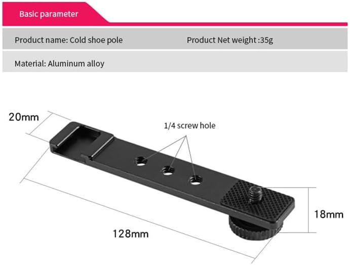 Aluminium Camera Hot Shoe Mount Adapter Video Accessory Triple Cold Shoe Bracket Lights, LED Monitors, Microphones, Audio Recorder & Studio Flash Video Camera