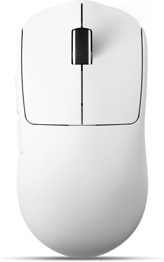 EWEADN X23Pro Wireless Gaming Mouse, 2.4G/BT5.0/USB-C Esports Gaming Mouse, 49g Lightweight Mouse Gaming, 12000 DPI Wireless Mouse with 6 Programmable Buttons,for Laptop/PC/Mac, White