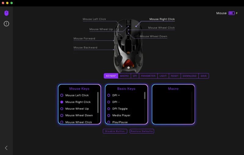 AM Infinity Gaming Wireless Mouse, 49g Metal Ultralight Hollow Design, 30000 DPI PAW3950 Sensor, Dual 8K Polling, Hot-Swappable Battery, DIY RGB Lighting – 2.4G/Bluetooth/Wired Gaming Computer Mouse