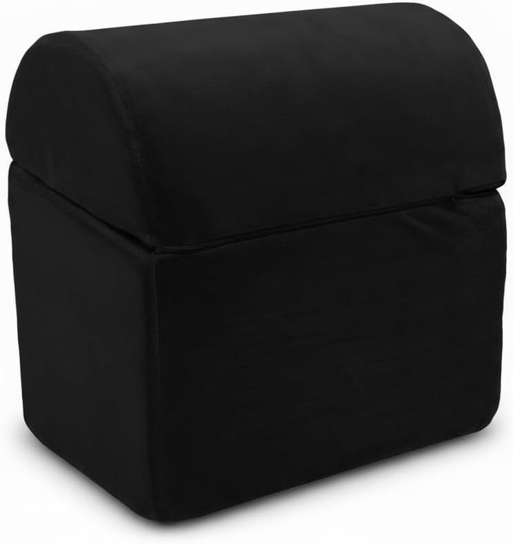 Adjustable Foot Rest for Under Desk at Work - 3-in-1 Ergonomic Foot Stool with Zipper Connection, Height Adjustable for Office, Home & Gaming (Black)