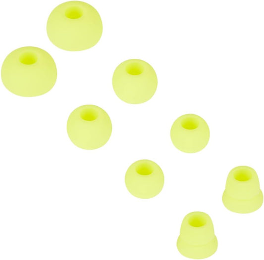 4 Pairs Silicone Replacement Earbud Tips Earbud Cap Compatible with Powerbeats 1/2/3 Wireless Beats by Dre Headphones,Ear Bud Tips(Yellow)