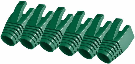 50 Pcs Cat7 Cat7A Cat8 Strain Relief Boot, RJ45 Plug Connector Cover Modular Network Plug Connector Cap Cable Connector Boots, Green