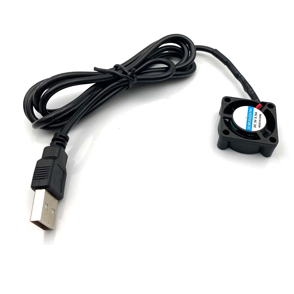 FainWan 2pcs USB 5V DC Fan 2510 Small 2 pin Cooling Cooler Computer 25mm X 10mm (25x25x10)