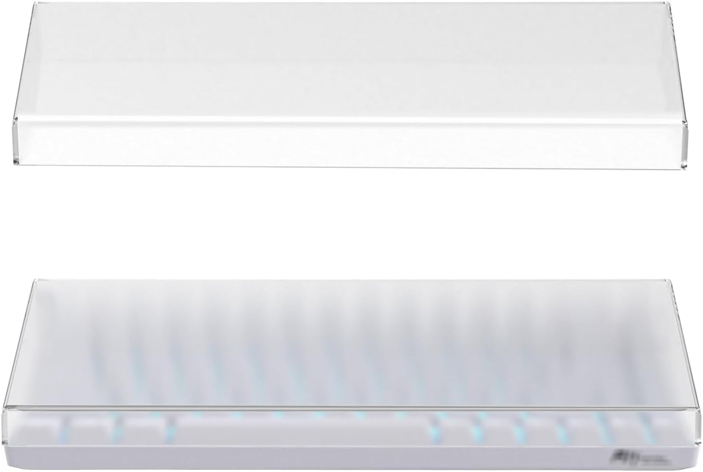 GEEKRIA 65% Keyboard Dust Cover, Acrylic Dust Cover for 68 Key Computer Mechanical Keyboard, Compatible with RK Royal KLUDGE RK68, Keychron K6, K6 Pro, Corsair K65 PRO Mini (Frosted)