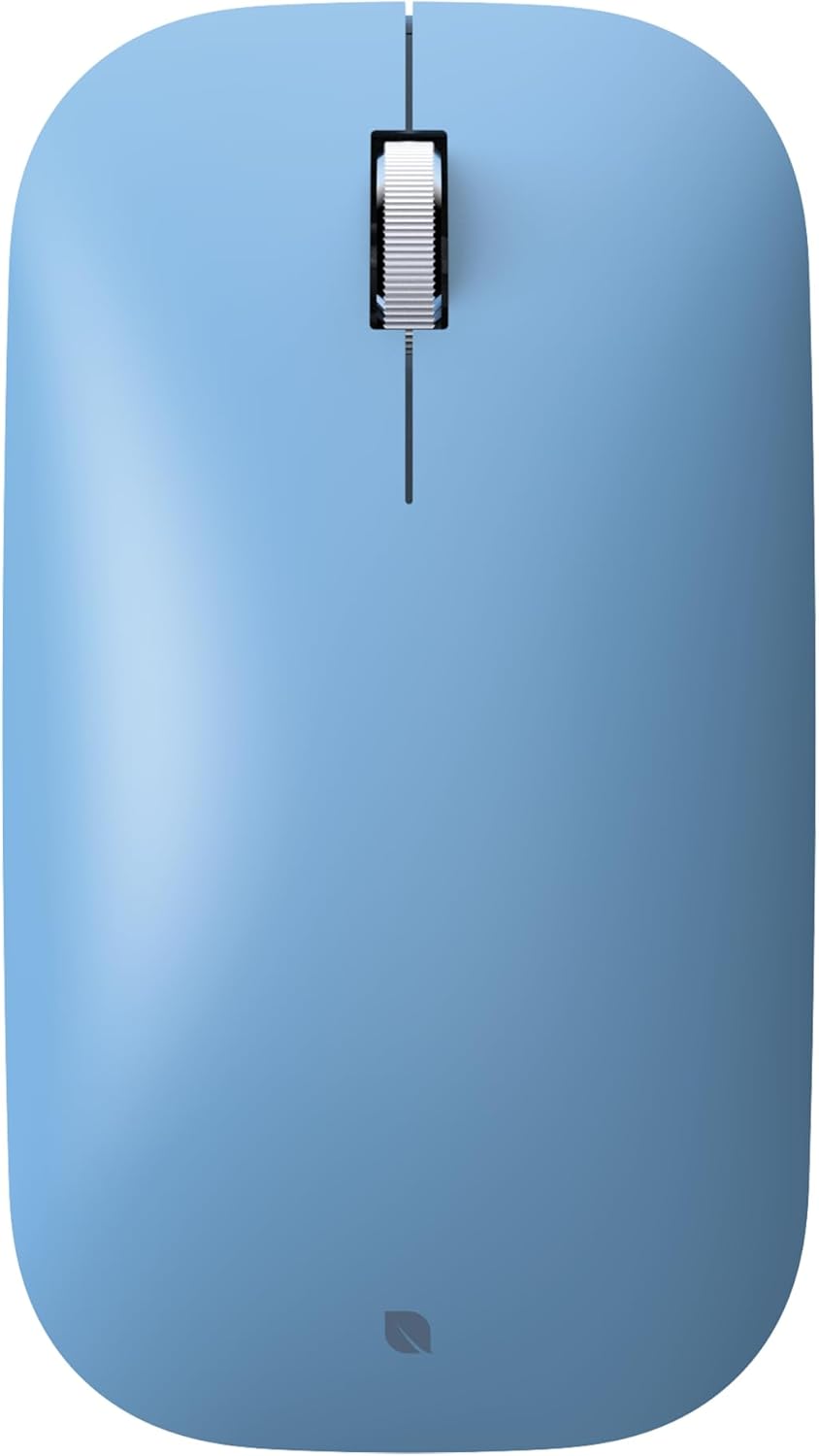 Incase Modern Mobile Mouse – Designed by Microsoft – Lightweight, Precision Navigation, Right/Left Hand Use, Scroll Wheel, BlueTrack Technology, Wireless Bluetooth for Mac/Windows/8/10/11 (Sapphire)