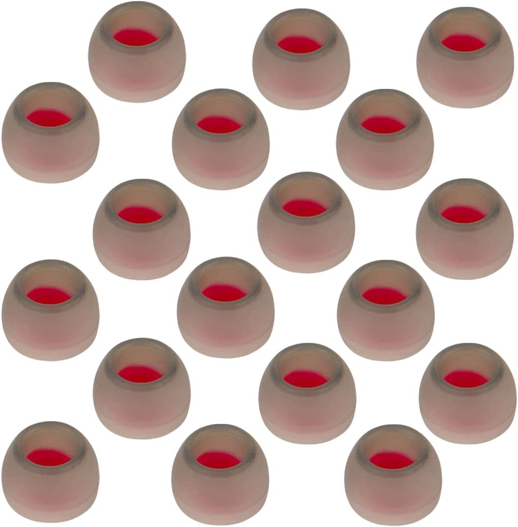 Earbud Replacement Tips Silicone Ear Bud Covers Fit Most in-Ear Earbuds(Inner Hole 4.5mm -6mm) Headphones Ear Tips Earbud Cushions Small 9 Pairs