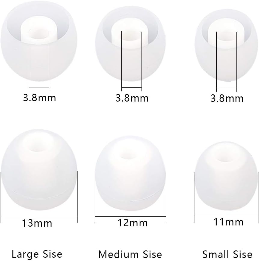 Earbuds Replacement Tips - 9 Pairs SML Eartips Eargels