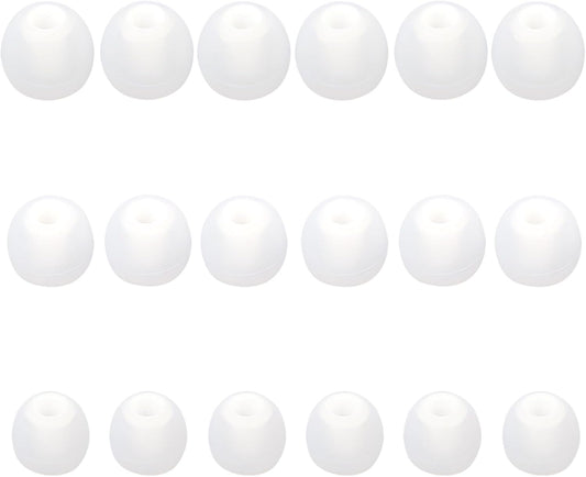 Earbud Replacement Tips Silicone Earbud Tips Ear Tips Fit for in-Ear Headphones (Inner Hole 3.8mm -5.1mm) Earbud Rubber Tips Earbud Covers 9 Pairs