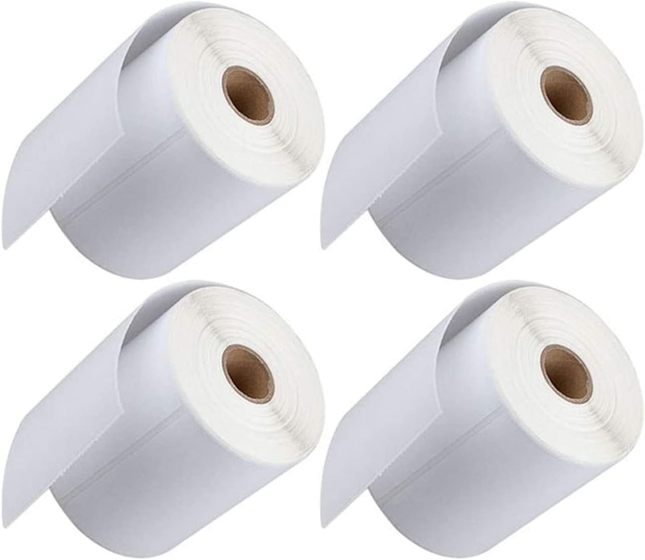 FungLam 4 Rolls 4x6 Direct Thermal Shipping Labels, 250 Labels Per Roll, 1" Core, Perforated, White Mailing Postage Shipping Label Compatible with Zebra 2844 ZP-450 ZP-500 ZP-505