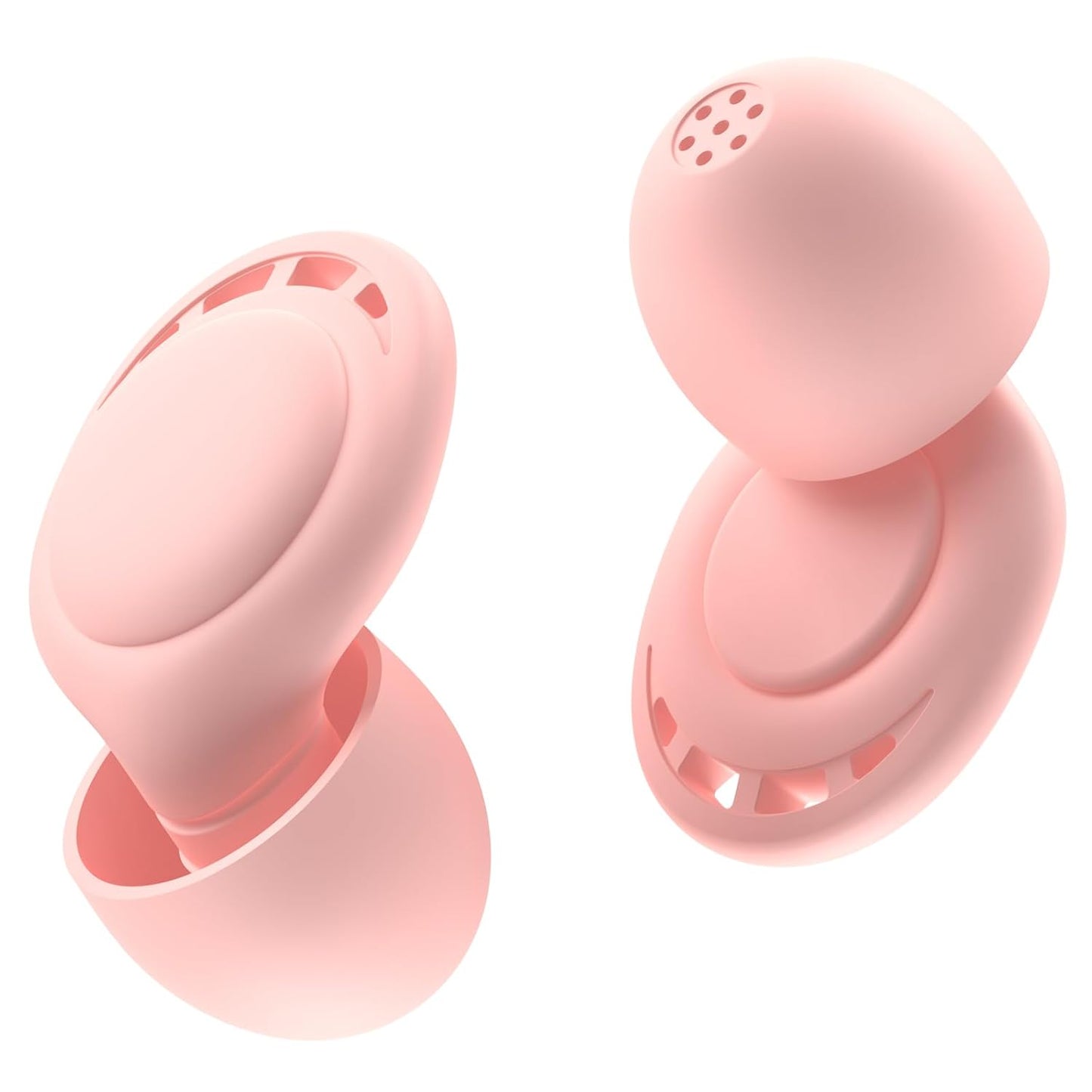 Ear Plugs for Sleeping Noise Reduction, Beinkap Reusable Earplugs Hearing Protection for Focus, Study, Work – 6 Pair Eartips in S/M/L – Flexible Silicone Soft – 35dB Noise Cancelling - Pink