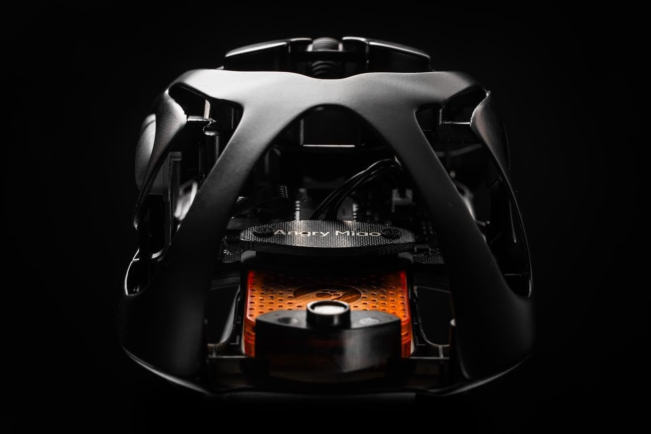 AM Infinity Gaming Wireless Mouse, 49g Metal Ultralight Hollow Design, 30000 DPI PAW3950 Sensor, Dual 8K Polling, Hot-Swappable Battery, DIY RGB Lighting – 2.4G/Bluetooth/Wired Gaming Computer Mouse