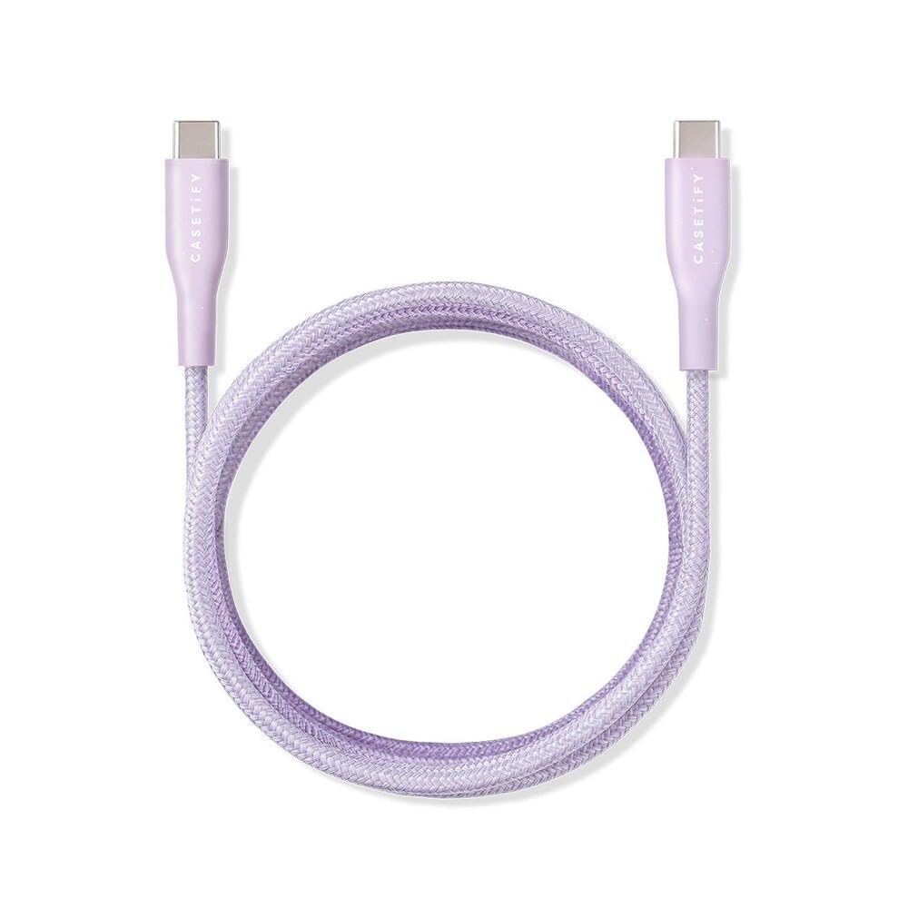 CASETiFY Powerthru USB-C to USB-C Cable (2m/6.6ft) - Lavender