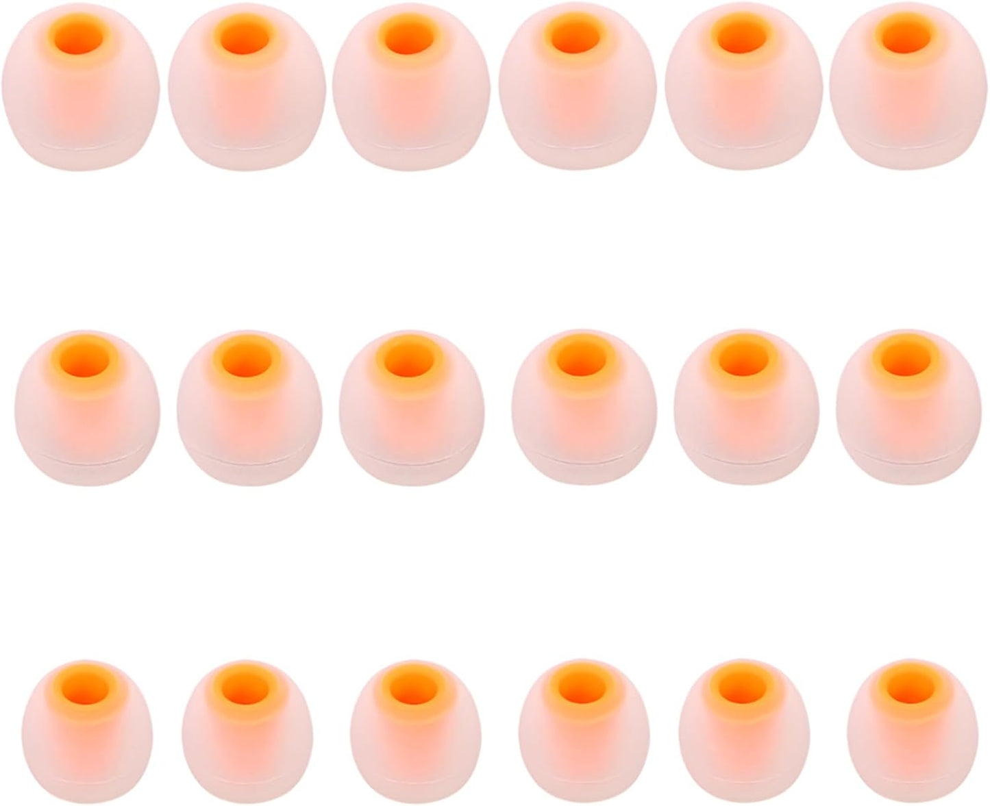 Earbud Replacement Tips Silicone Earbud Tips Earbud Covers Fit for in-Ear Headphones (Inner Hole 3.8mm -5.1mm) Earbud Rubber Tips Eartips 9 Pairs S/M/L