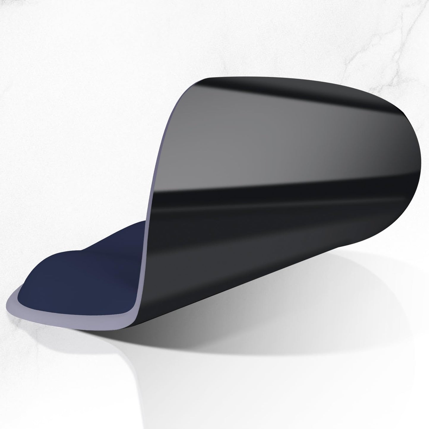 ITNRSIIET Ergonomic Mouse Pad with Wider Memory Foam Wrist Rest +17% - Curved Cushion Reduces Pressure 20%, Pain Relief, Non-Slip, Smooth, Cute Colors, 9.85 x 9 in, Gray Blue Gradient