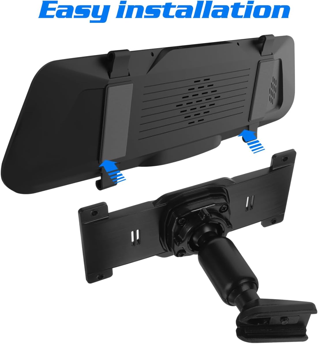 iplusmile 1 Set Dash Cam Rear View Mirror Mount - Back Plate Panel Car Rear View Camera Mount Bracket Kit for 5.5-12" Dash Cams