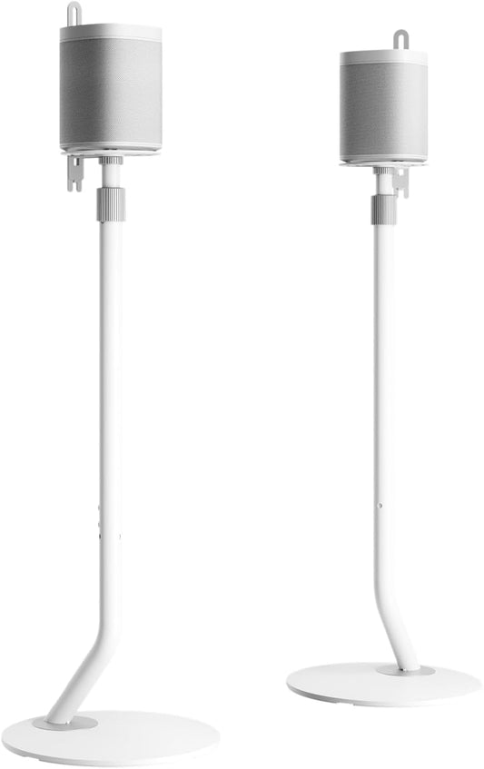 FITUEYES Design Adjustable Speaker Stands Pair for Bookshelf Speakers up to 11LBS, 27.5"-39.3" Height, Compatible with Multi-Audio