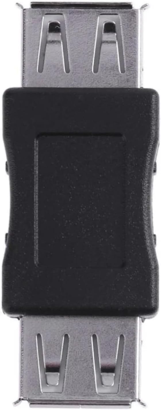 Cmple - [10 Pack USB Female to Female Coupler Adapter Straight Bridge USB 2.0 Type-A Jack to Jack Extension Connector Converter High Speed Data Transfer Charger Cable Extender