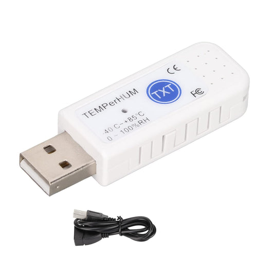 Computer USB Thermometer Data Logger, Plug and Play PC Software for Logging Temperature with Email Alarm, for Temperature and Humidity Data