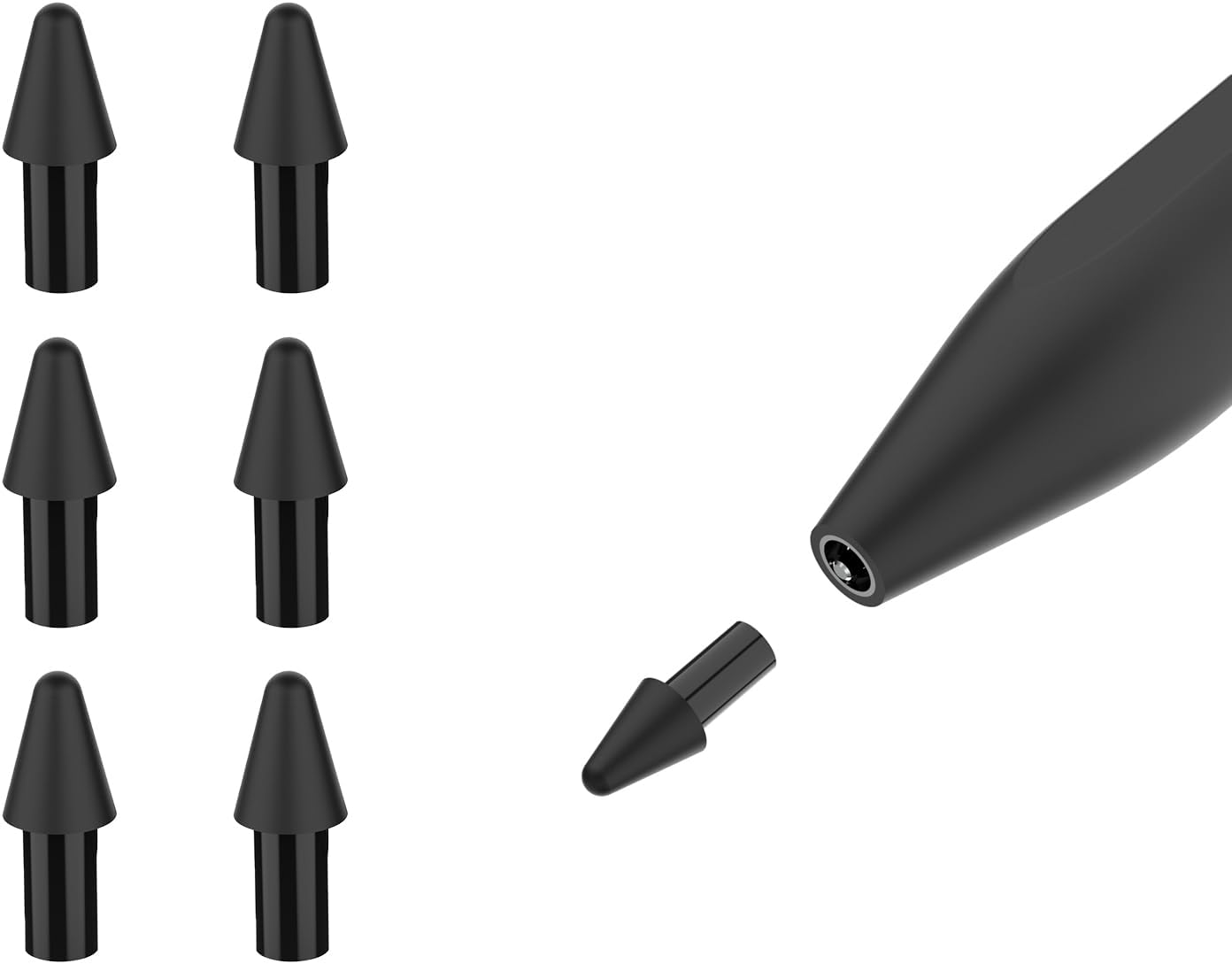 6 Pcs Marker Pen Tips for Remarkable Paper Pro nips with Removal Tool, Durable Stylus Pen Replacement Nibs Marker Pen for Precise Writing & Sketching