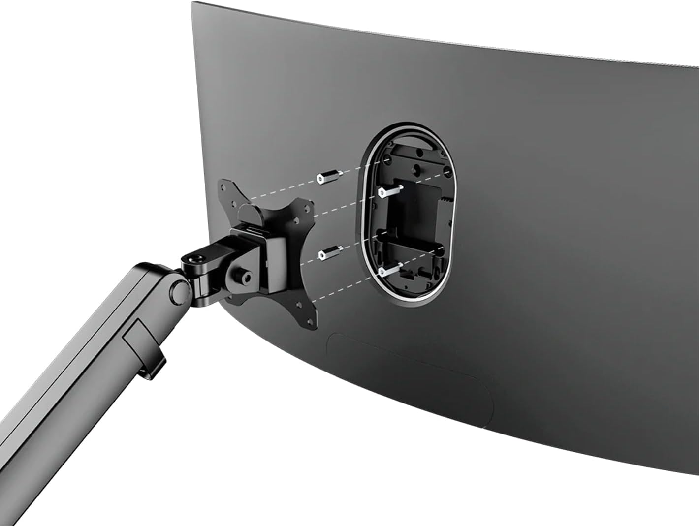 Kado Wall Mount Spacer Adapter Set for Desktop/Portable Monitor, 16pcs M4x14mm Hex Stainless Steel Standoff Spacer Screw Nut Bolt Motherboard Prototyping Accessories for PCB, Computer & Circuit Board