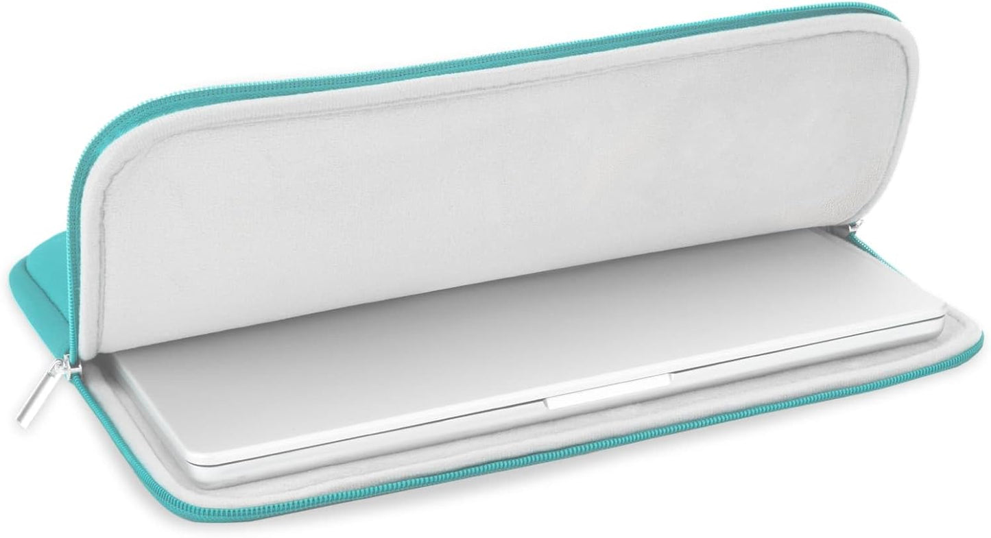 RAINYEAR 11-11.6 Inch Laptop Sleeve Protective Case Soft Lining Carrying Bag Padded Zipper Cover Compatible with 11.6" MacBook Air for 11" Notebook Computer Tablet Chromebook (Blue, Upgraded Version)