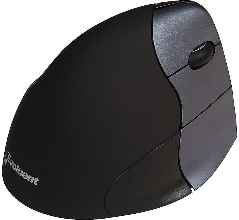 Evoluent – Inventor of the Vertical Mouse – VM4RW Ergonomic Vertical Mouse Right Hand M-to-L Wireless USB, Sculpted for Comfort, Reduces Wrist Strain, Adjustable Speed, Customizable Buttons in Windows