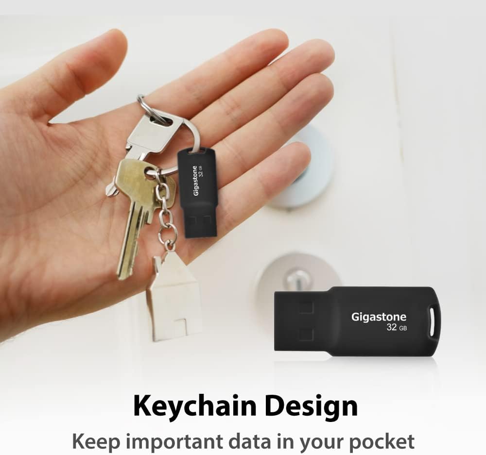 GIGASTONE V70 32GB 2-Pack USB 2.0 Flash Drive Thumb Drive Memory Stick Pen Drive Capless Design Pen Drive