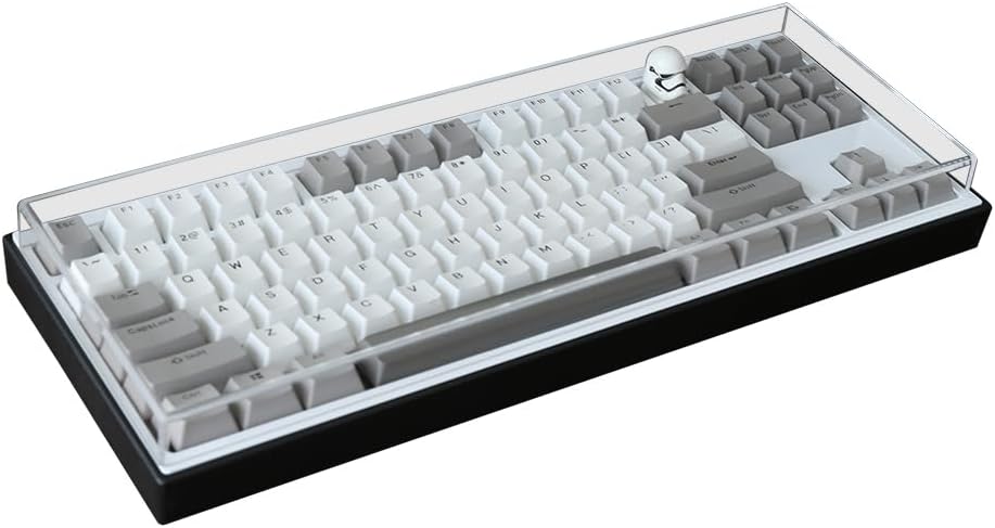 Acrylic Keyboard Dust Cover,96 Keys Transparent Mechanical Keyboard Protective Cover,Compatible with Computer Gaming Keyboards (14.57''x4.84''x0.87'')