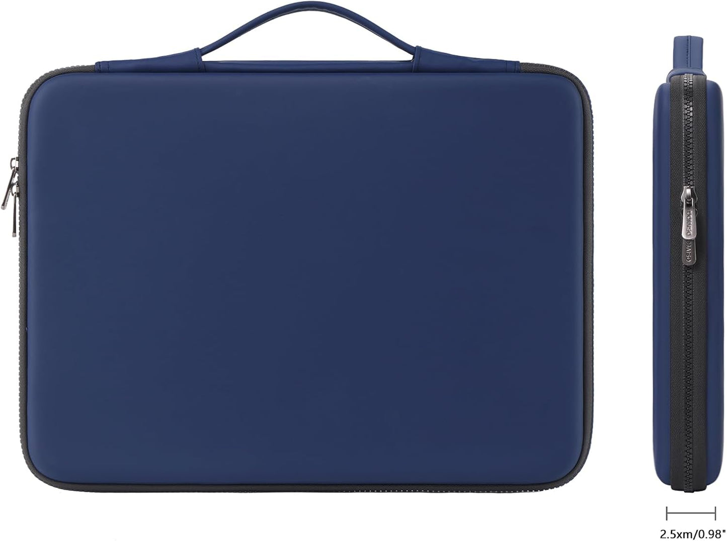 DOMISO 17 inch Laptop Sleeve with Handle Shockproof Waterproof EVA Protective Case for 17.3" ZBook Fury 17.3 G8/MSI GS73VR Stealth Pro/HP Envy 17/LG Gram 17"/ROG Strix GL702VS, Dark Blue