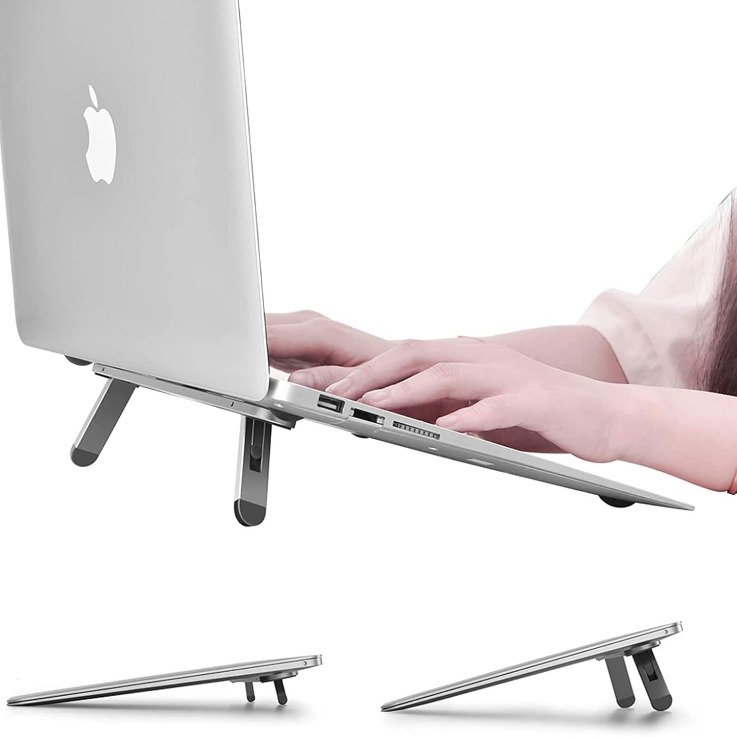 Laptop Stand for Desk,Laptop Cooling Stand,Keyboard Riser, Ergonomic Laptops Elevator for Desk, Laptop Riser Compatible with MacBook Air Pro, with Dell, with HP, More 10-15.6” Laptops