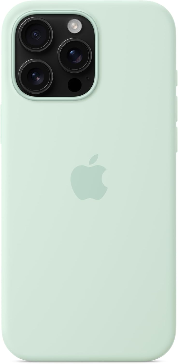 Apple iPhone 16 Pro Max Silicone Case with MagSafe and Camera Control: Lightweight Phone Case, Wireless Charging Compatible, Smooth Matte Finish; Aquamarine