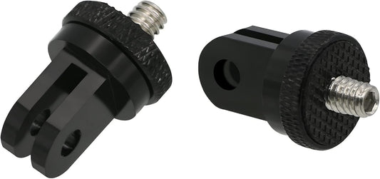 1/4 Inch Aluminum Metal Camera Mount Adapter, Conversion Camera Tripod Mount Compatible with GoPro Hero 13/12/11/10/9/8 Black,Other Action Cameras and Other Standard 1/4 Accessories（2 Packs）