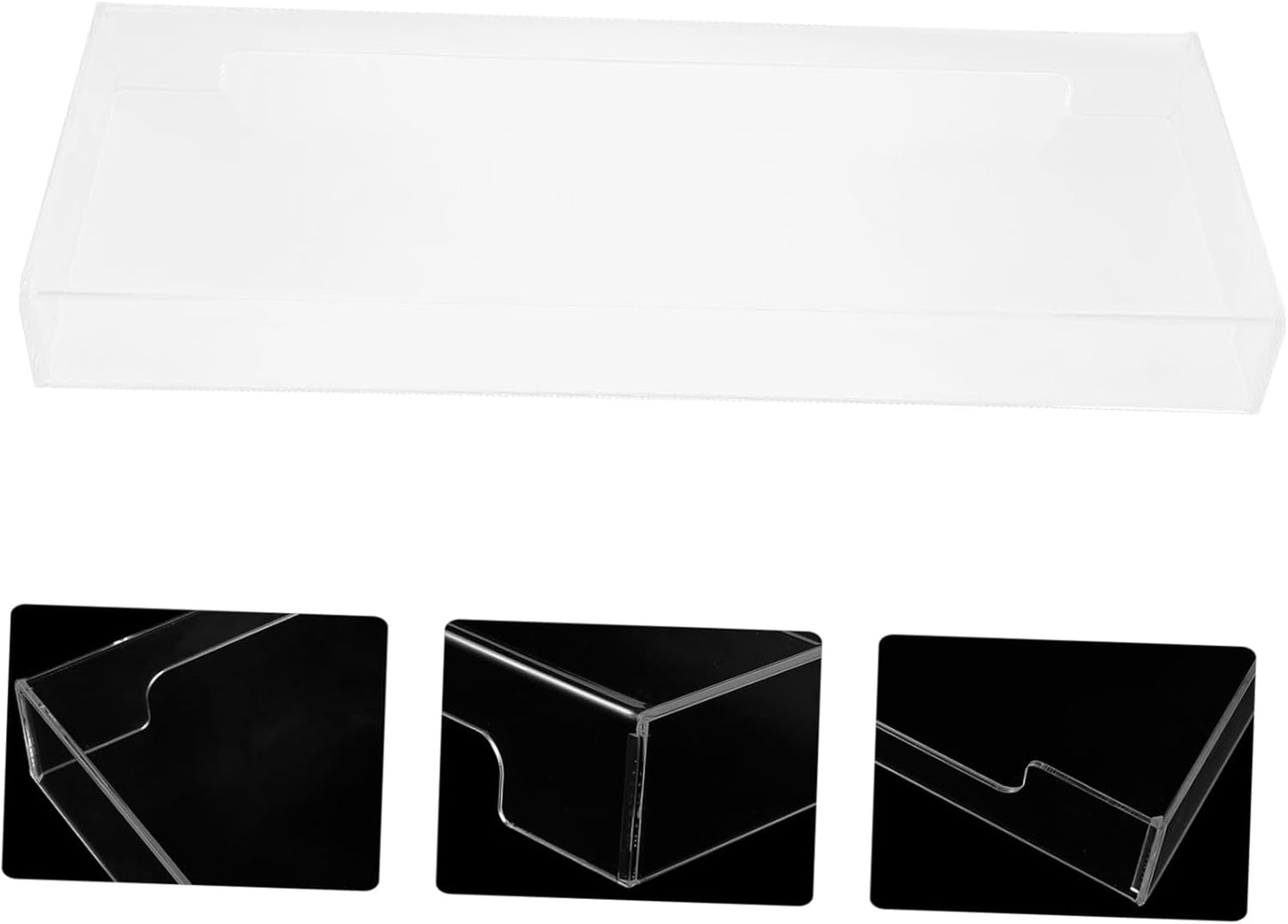 Acrylic Keyboard Dust Cover Clear Protective Hood for Mechanical and Standard Keyboards 87-104 Keys Waterproof Keyboard Protector for Home and Office