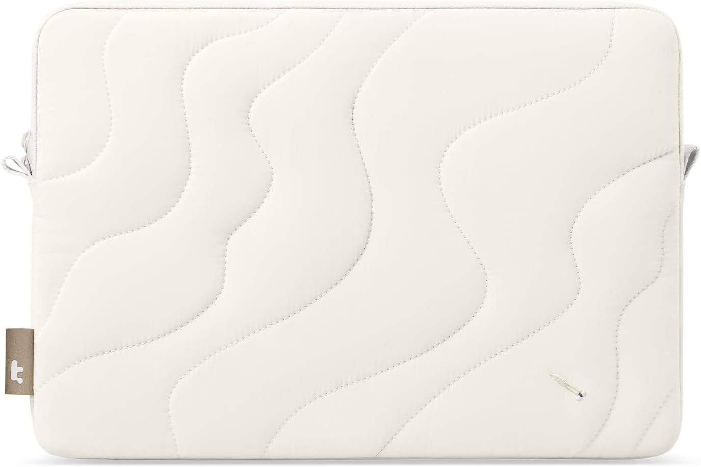 tomtoc 360 Protective Puffy Laptop Sleeve for 14-inch MacBook Pro M4/M3/M2/M1 Pro/Max A3112 A3401 A3185 A2992 A2918 A2779 2024, 13.5/13.8-inch Surface Laptop 7(Copilot+ PC)/6/5/4/3, Quilted Design