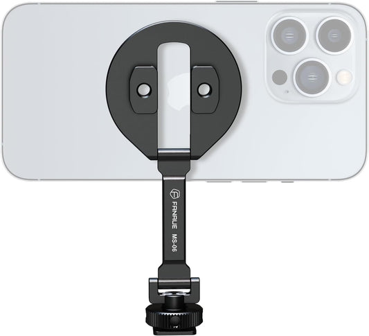 FANAUE MS-06 Magnetic Cold Shoe Mount | 360° Rotatable & Foldable | Aluminum Alloy Strong Magnetic Attachment | for Cameras, Phones, Microphones, and Photography Accessories