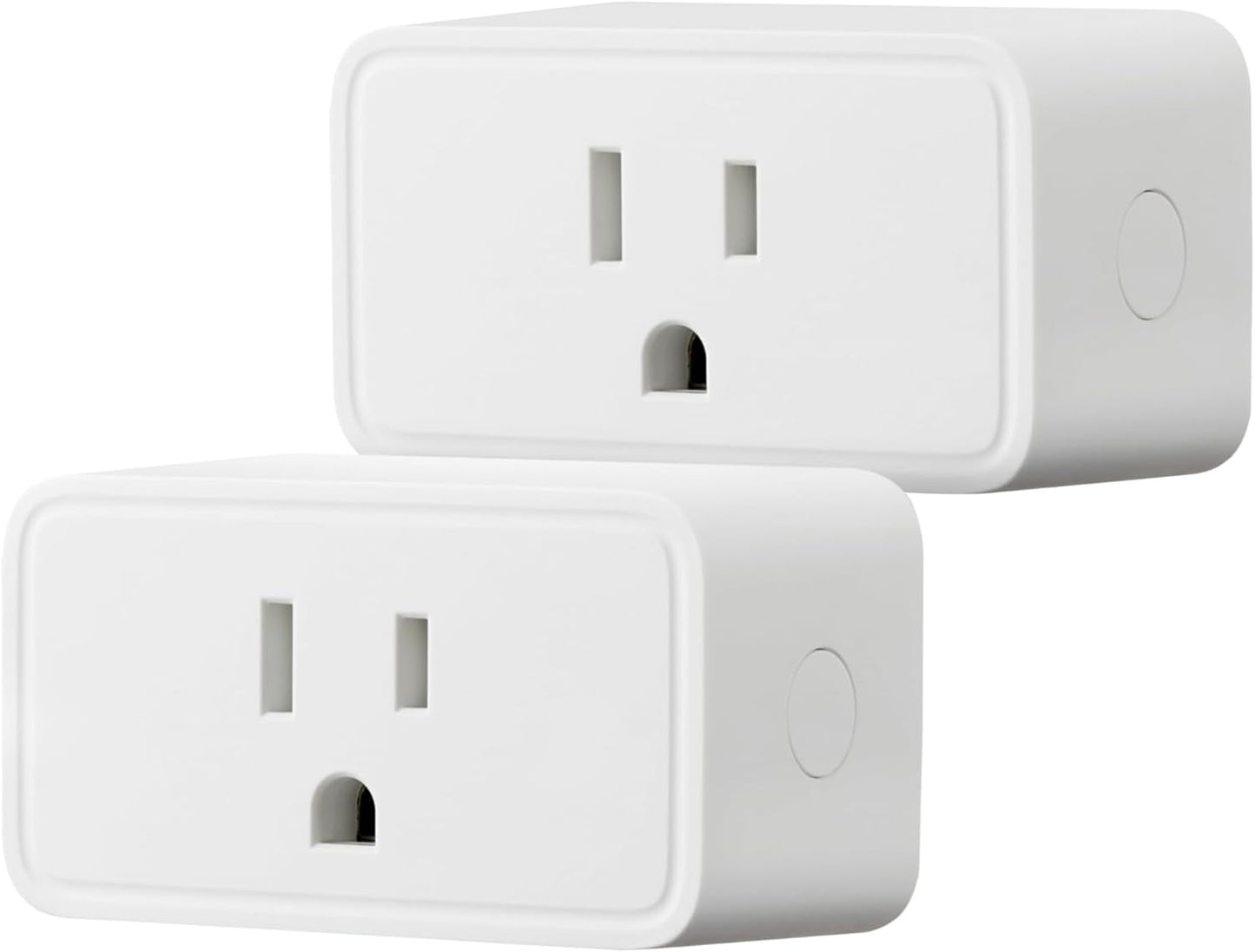 Amazon Basics Smart Plug, Works with Alexa Only, 2.4 GHz Wi-Fi, No Hub Required, 2 Pack, White