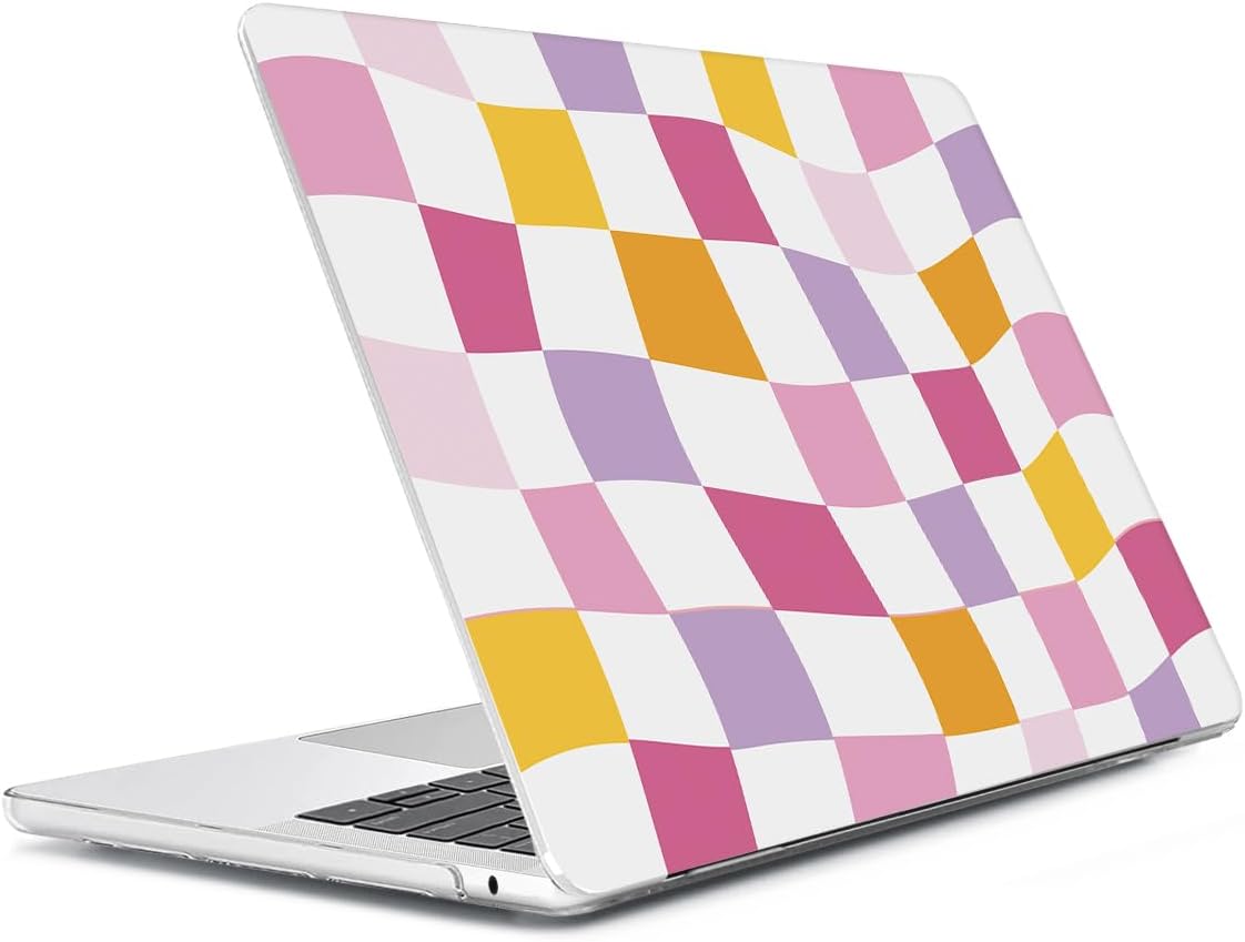 Compatible with 2025 2024 2023 2022 MacBook Air 13 inch Case M4 A3240 M3 A3113 M2 A2681, Hard Shell&Keyboard Cover&Screen Film&Webcam Cover for New M4 Mac Air 13.6 inch with Touch ID, Lattice