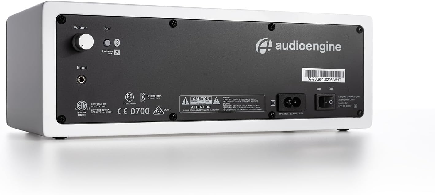 Audioengine All in One A2+ (B2) Portable Wireless Speaker - Audio with Lossless aptX Bluetooth and Analog Audio Input for Phone, Tablet, and Computers