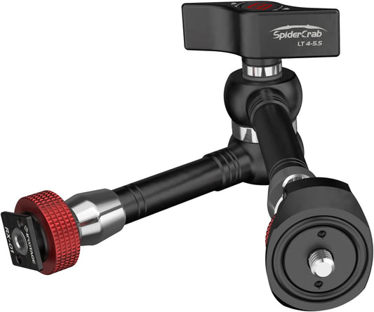 IFOOTAGE Magic Arm Clamp Adjustable Friction Power Articulating Magic Arm with 1/4" Thread Screw and Cold Shoe Mount for DSLR Camera Rig/Monitor/LED Lights (9.5Inc)