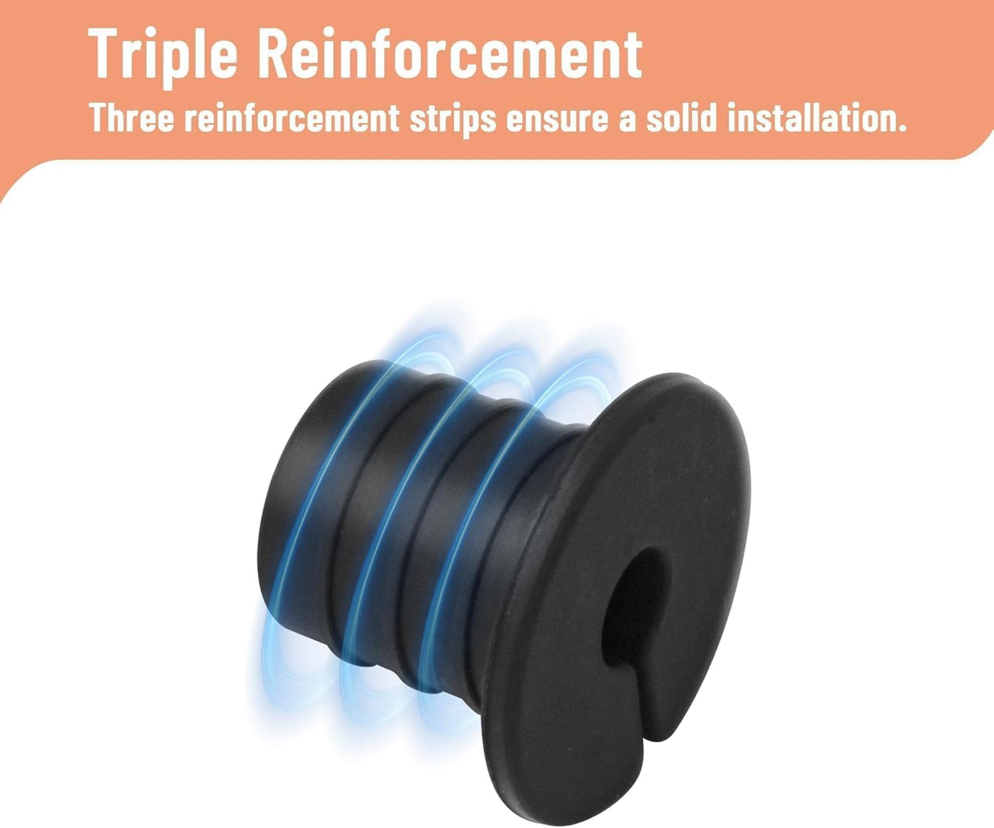 Cable Routing Kit for Starlink for 3/4 inch Wall Hole 10 Pcs, Starlink Accessories, Silicone Cable Wall Pass, Starlink Anti-Slip Wall Grommets for Cables (3/4 inch)