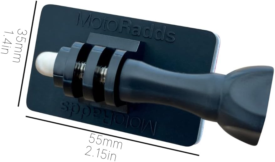 Flex Classic Flexible Adhesive Action Camera Mount for Motorcycle windscreens, MX Visor Peaks, Helmets, fairings, cowls, and More! Compatible with GoPro, Insta360, DJI, Sugru, and More