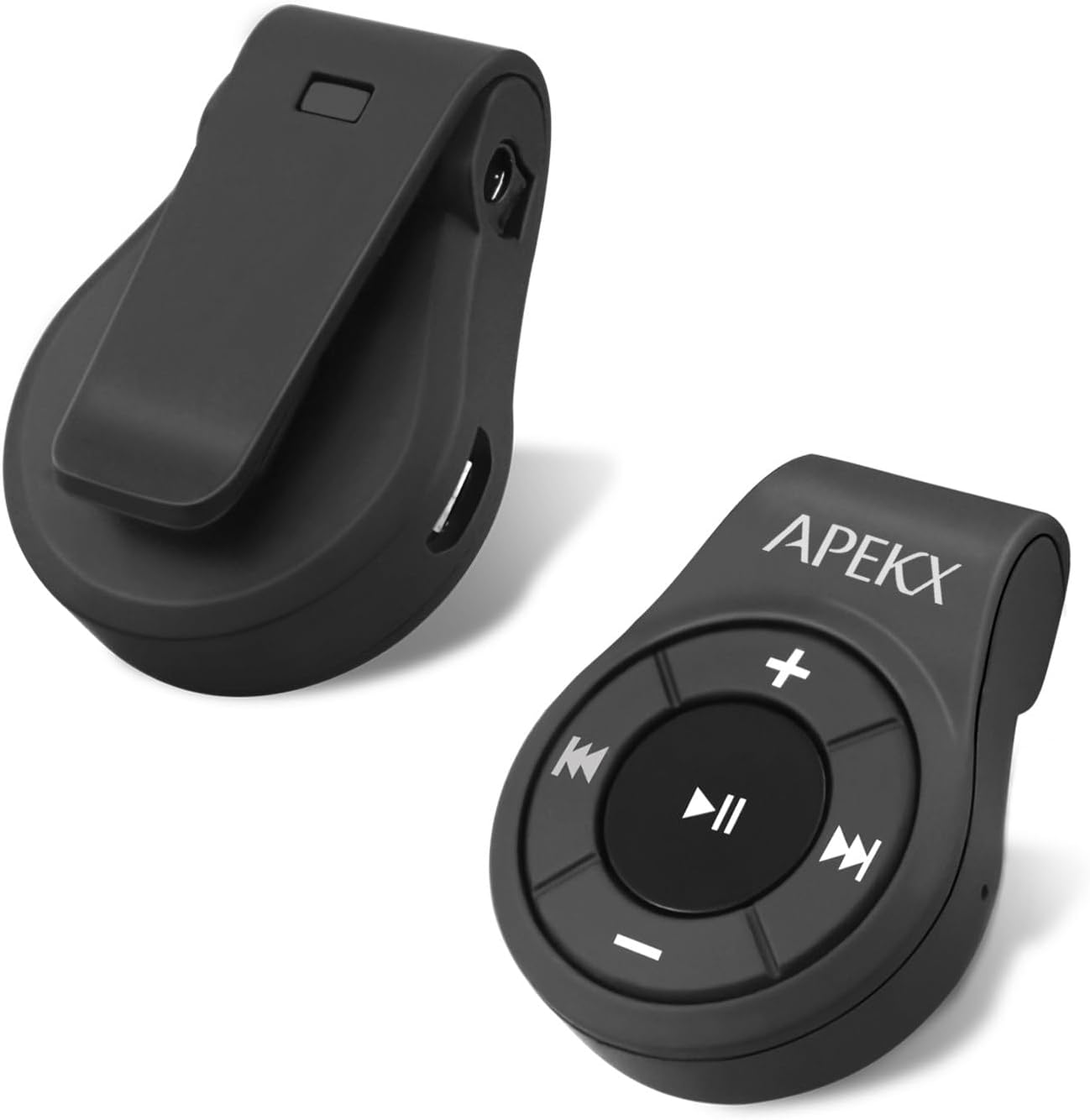 APEKX Clip Bluetooth Audio Adapter for Headphones, Headset, Speaker, Wireless Receiver with MIC for Hands-Released Call and Music