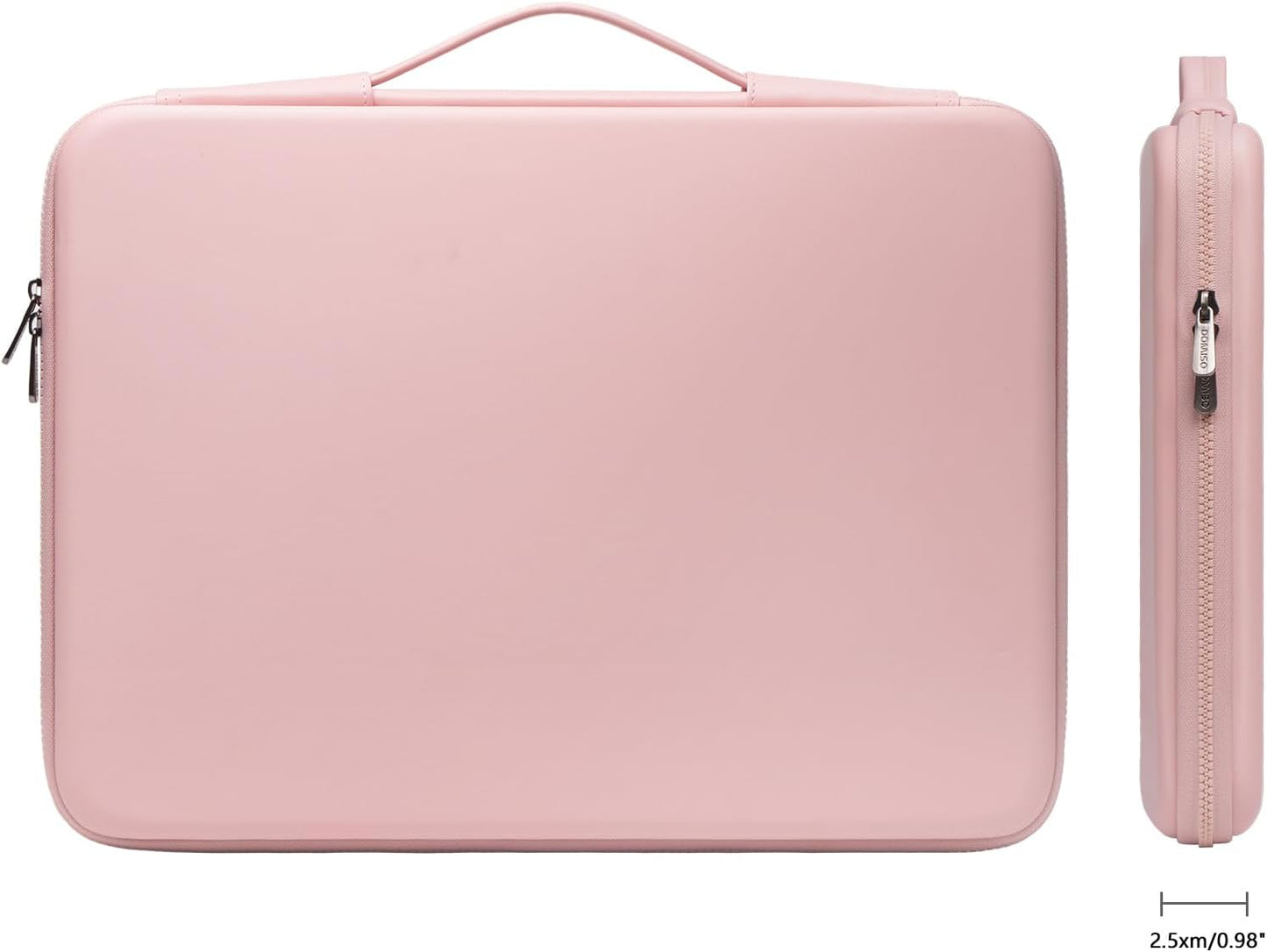 DOMISO 17 inch Laptop Sleeve with Handle Shockproof Waterproof EVA Protective Case for 17.3" ZBook Fury 17.3 G8/MSI GS73VR Stealth Pro/HP Envy 17/LG Gram 17"/ROG Strix GL702VS, Pink