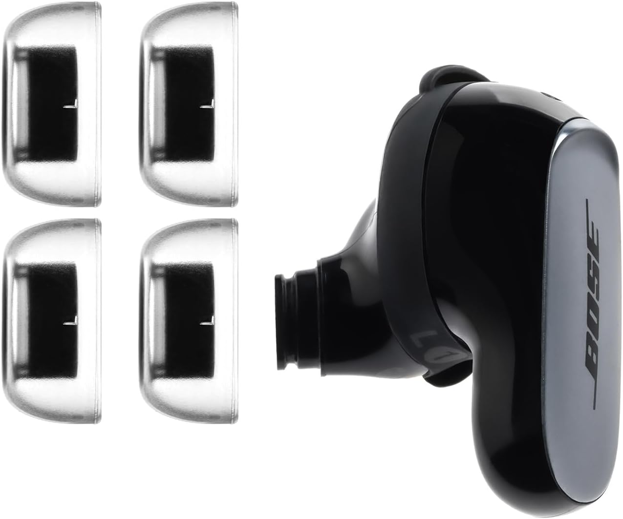 AZLA SednaEarfit Crystal for Bose Earbuds 2 Pair - Bose Earbuds Replacement Tips - Compatible with Bose Quietcomfort Ultra Earbuds, Bose QC Earbuds II (L)