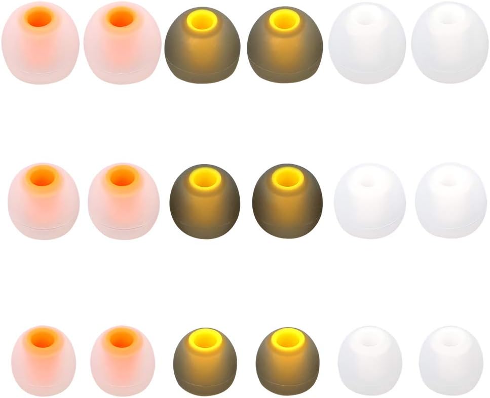 Earbud Replacement Tips - 9 Pairs SML Eargels for Earbuds