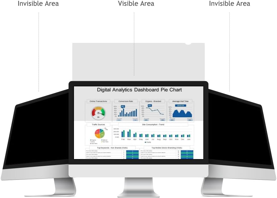 23.6 Inch - 16:9 Aspect Ratio - Computer Privacy Screen Filter for Widescreen Monitor - Anti-Glare - Anti-Scratch Protector Film - Protects Your Eyes from Harmful Glare and Blue Light