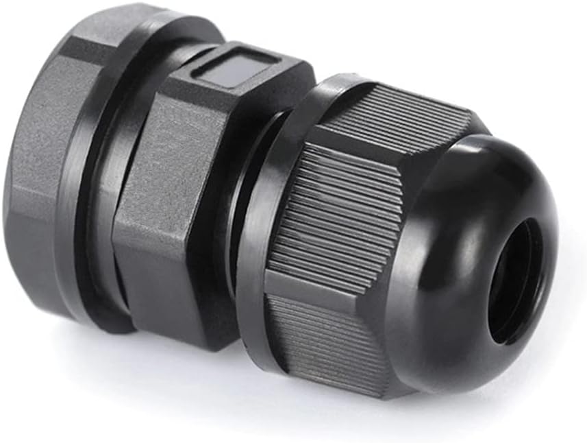 PENGLIN Cable Glands 1/4" NPT Nylon Cable Connector, Strain Relief Cord Connector, IP68 Waterproof Adjustable Locknut(1/4 Inch (20-Pack))
