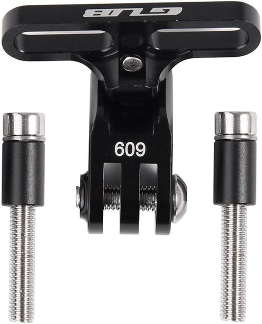 GUB Bike Camera Mount,Aluminium Bicycle Stem Front Camera Holder Mount Universal for GoPro Garmin Xiaomi SJCAM Action Camera (BLACK09)